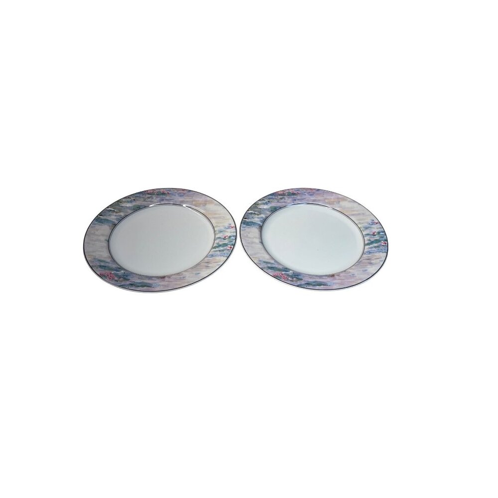 2 Mikasa Maxima CAK01 Monet Dinner Plates 10 3/4”